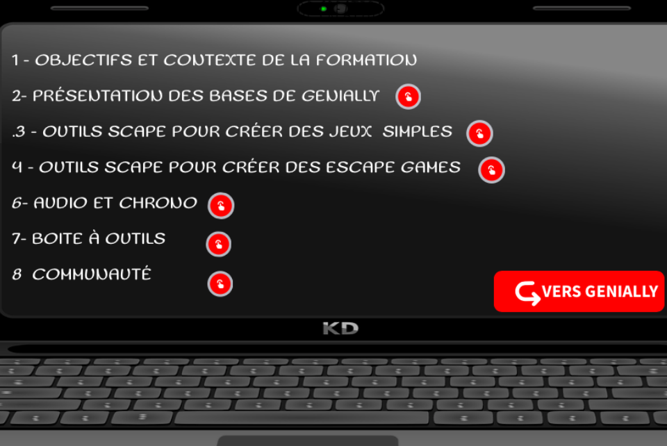 Formation Genially E.Pin – Team Ludens – Mettre les élèves aux manettes